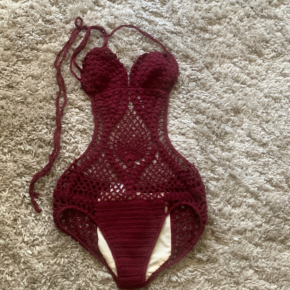 Rare find crochet one peace swimsuit
